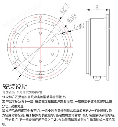 溜槽堵塞检测器